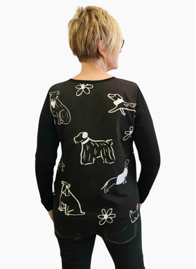 Jellicoe Basic Tee 26-129 - Pawtrait Black/White