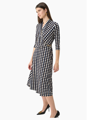 Joseph Ribkoff Printed Silky Fare-Brown Print