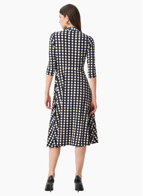 Joseph Ribkoff Printed Silky Fare-Brown Print