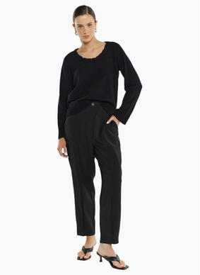 SASS LO TAPERED CARGO-BLACK