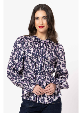 Seeking Lola Bonita Top - Navy Wish