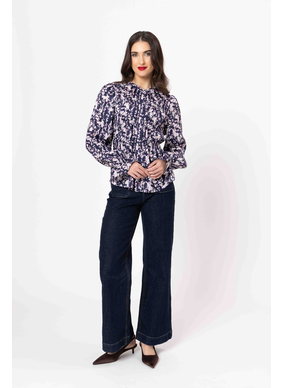 Seeking Lola Bonita Top - Navy Wish