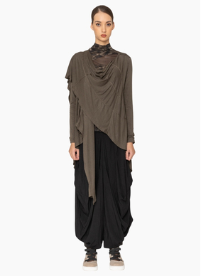Bone & Arrow 821 Caz Cardigan - Dark Green