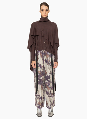 Bone & Arrow KN015 Fluxx Top - Mocha