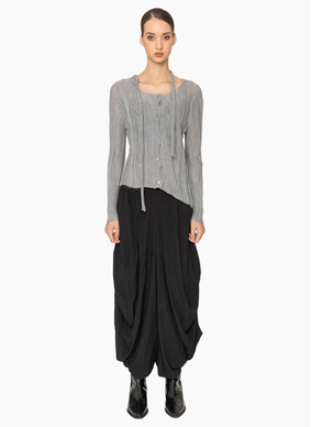 Bone & Arrow KN016 Frey Cardigan - Grey Marl