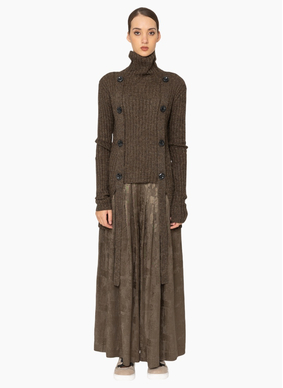 Bone & Arrow KN025 Denzel Top - Mocha