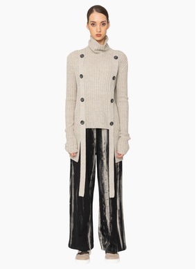 Bone & Arrow KN025 Denzel Top - Silver