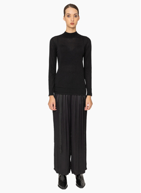 Bone & Arrow KN026 Novara Top - Black