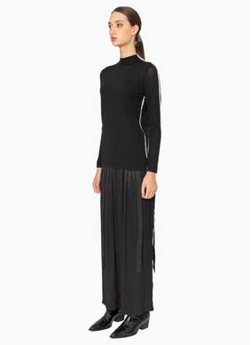 Bone & Arrow KN026 Novara Top - Black