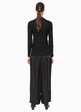Bone & Arrow KN026 Novara Top - Black
