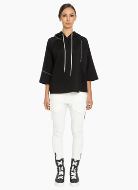 Bone & Arrow L35032 Noliv Hoody - Black