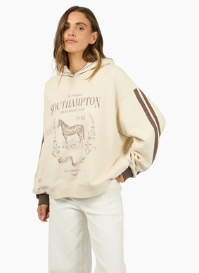 All About Eve Southampton Box Hoodie - Vanilla
