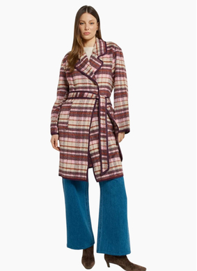 Betty Basics Sundae Coat - Wine Check