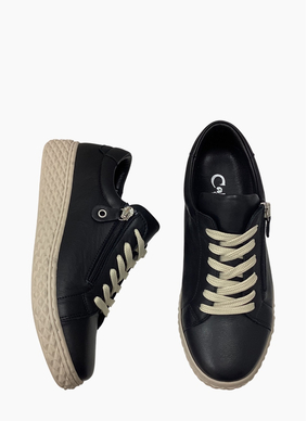 Cabello Rose Shoe Black
