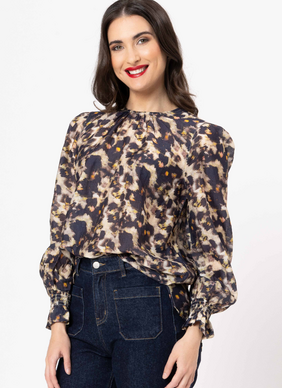 Leila + Luca New York Top - Wild Burst