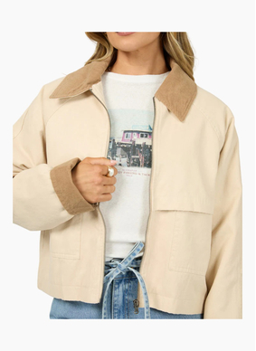 All About Eve ALL ABOUT CHICAGO JACKET-Vanilla