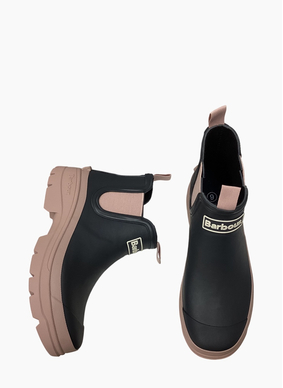 Barbour Nimbus Chelsea Welly Dusky Grey/Gardenia Pink