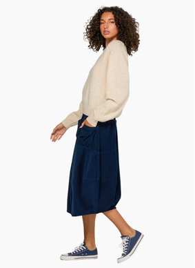 Boom Shankar Cord Guru Skirt Midnight Blue