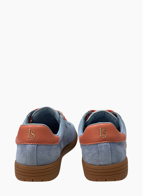 CC Resorts Juno Sneaker Pale Blue Suede/Orange