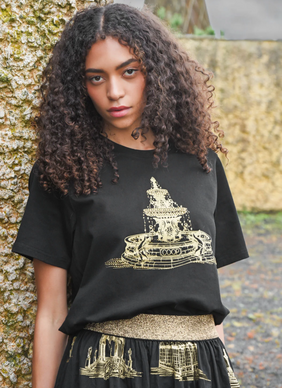 COOP Fountain Of Sparkle T-Shirt - Black/Gold