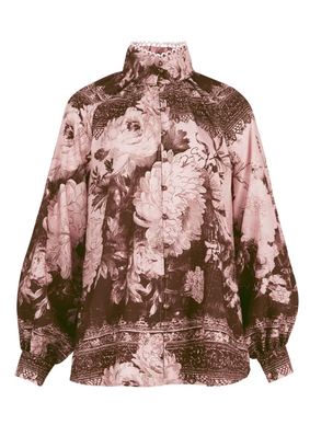 COOP HIGH SOCIETY Blouse Pink/Brown