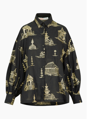 COOP Loose & Luxe Shirt - Black/Gold