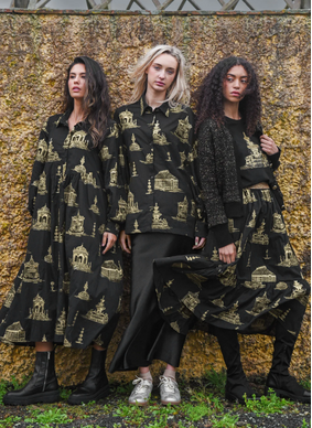 COOP Loose & Luxe Shirt - Black/Gold