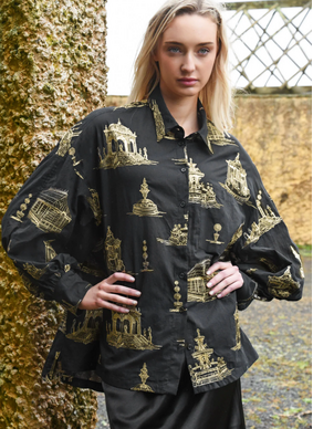 COOP Loose & Luxe Shirt - Black/Gold