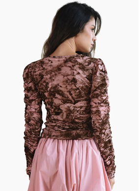 COOP RUCHE THE DAY Top - Pink/Brown