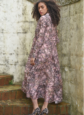 COOP Sun And The Swoon Dress - Pink/Grey
