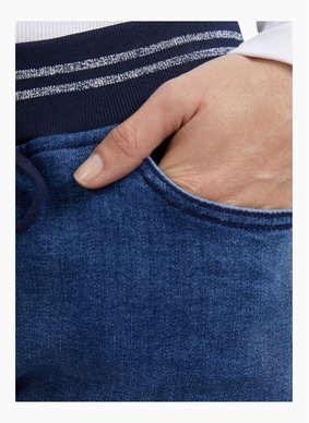 Elm MELODY JOGGER DENIM-DARK BLUE