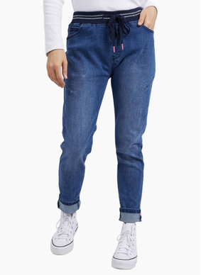 Elm MELODY JOGGER DENIM-DARK BLUE