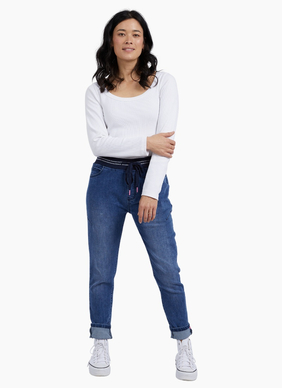 Elm MELODY JOGGER DENIM-DARK BLUE