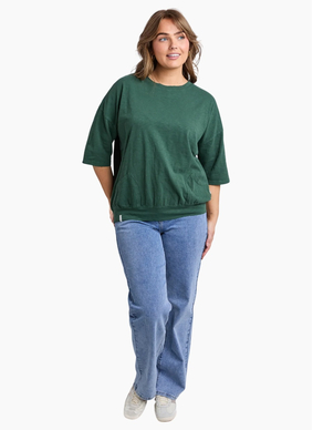 Elm Mazie Sweat Winter Green