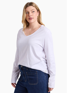 Elm Pima Vee Long Sleeve Tee