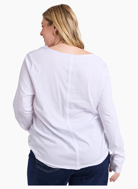 Elm Pima Vee Long Sleeve Tee