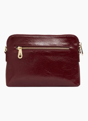 Elms + King Bowery Crossbody - Burgundy Crinkle