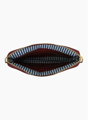 Elms + King Bowery Crossbody - Burgundy Crinkle