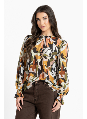 Leila + Luca  New York Top - Olive Mystique