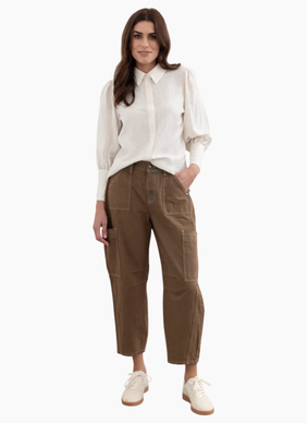 MOSS Bailey Barrel Jean - Brown Wash