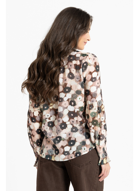 Seeking Lola Vienna Blouse - Blush Poppy