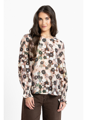 Seeking Lola Vienna Blouse - Blush Poppy