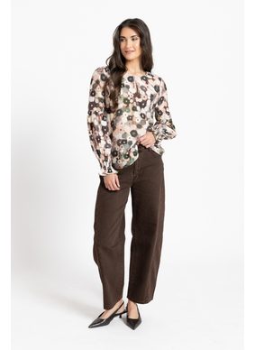 Seeking Lola Vienna Blouse - Blush Poppy