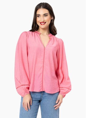 Seeking Lola SYLVIE TOP PEONY PINK