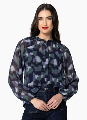 Seeking Lola TILLY SHIRT-NAVY MIST
