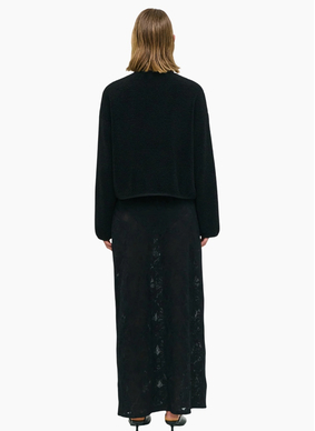 Staple the Label  Katya Crop Sherpa Jacket - Black