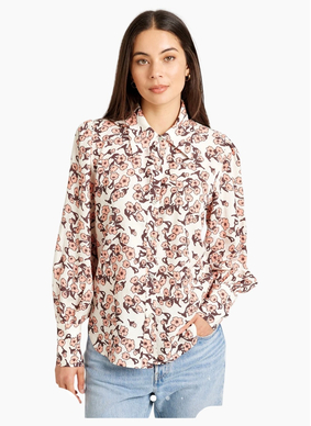 Tuesday Label Casino Top Blossom Print