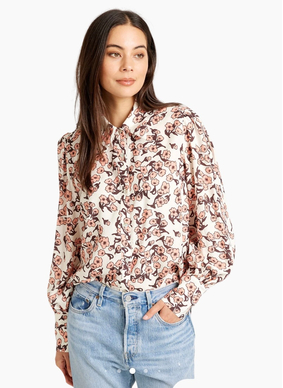 Tuesday Label Casino Top Blossom Print