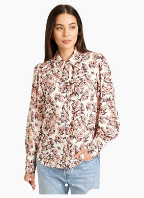 Tuesday Label Casino Top Blossom Print