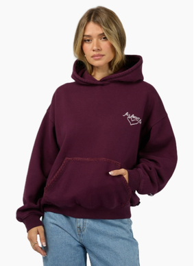 All About Eve BAKE SHOP HOODIE WINE